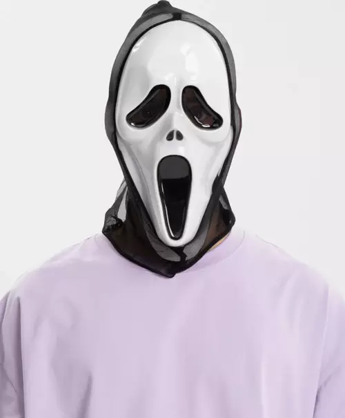 Nessiworld Kapşonlu Çığlık Maskesi Scream Maskesi - Hayalet Maskesi 33x21 cm