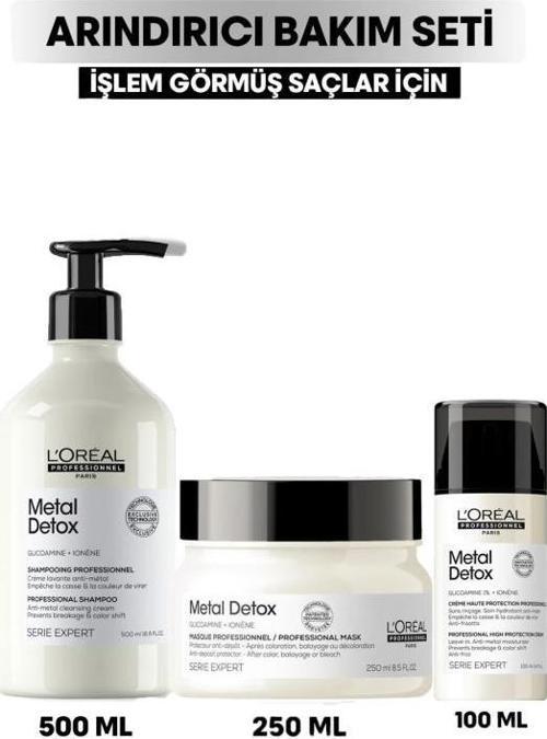 Loreal Professionnel Metal Detox 500 ml Saç Bakım Seti