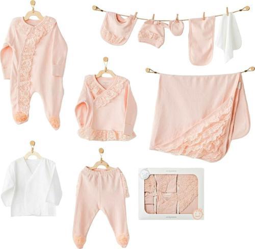 AC25311 Newborn Chic Girl 10'Lu Hastane Çıkışı Salmon