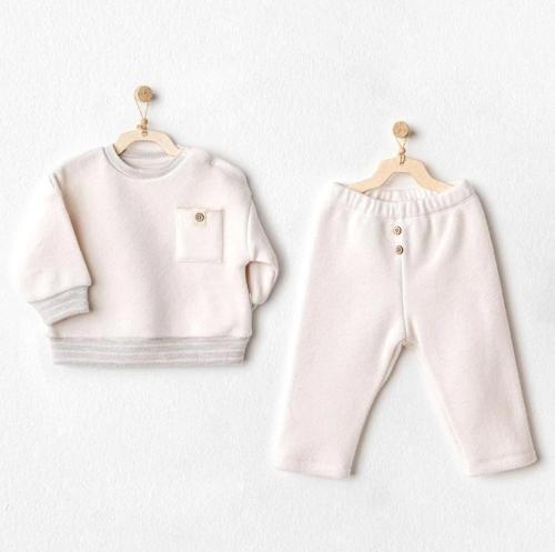 AC25158 Soft 2'Li Bebe Takım Ekru