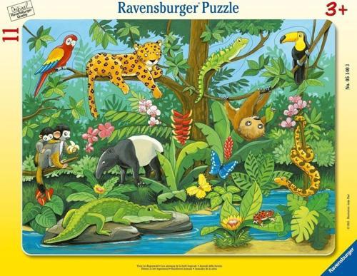11 Parça Çerçeveli Puzzle Hayvanlar 051403