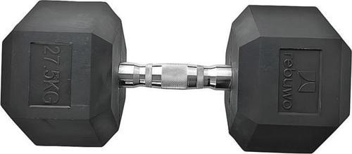 Hex Dambıl Kauçuk Altıgen Dambıl Hex Dumbbell 27.5 KG 1 Adet