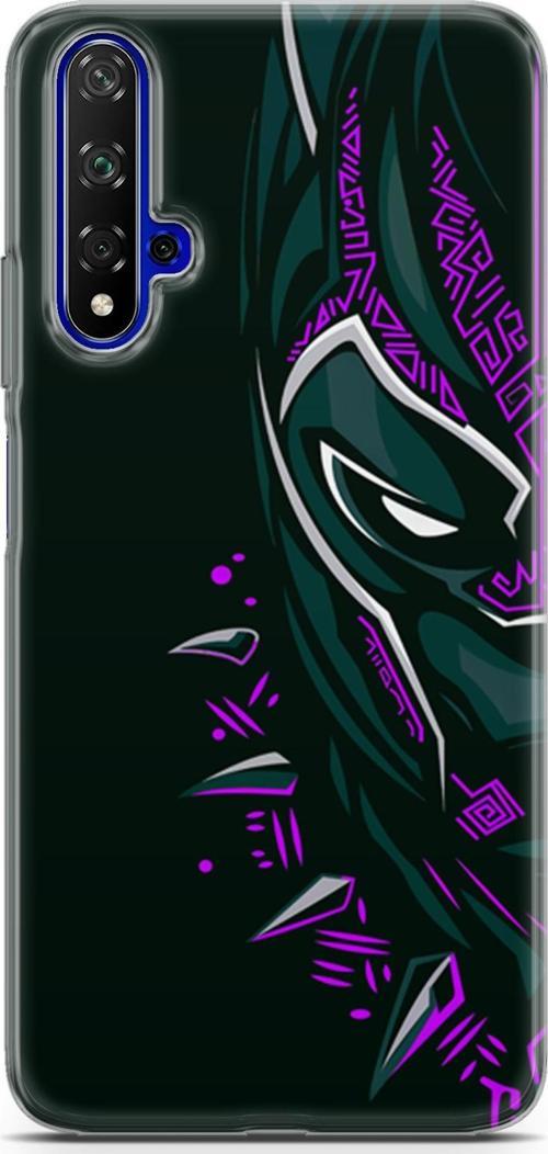 Huawei Nova 5t Uyumlu Kılıf Yapayzeka 2 Kara Panter Mor Kapak