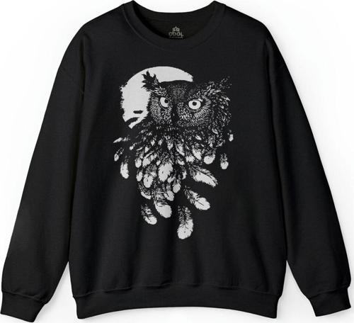 Baykuş Dolunay Owl Baskılı Sweatshirt