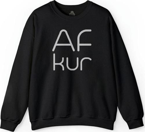 Afkur Af Kur Boş Konuşma Karadeniz Trabzon Of Baskılı Sweatshirt