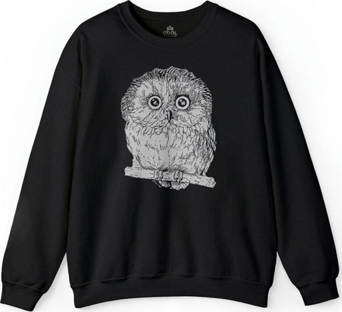 Owl Baykuş Yavru Minik Kuş Baskılı Sweatshirt