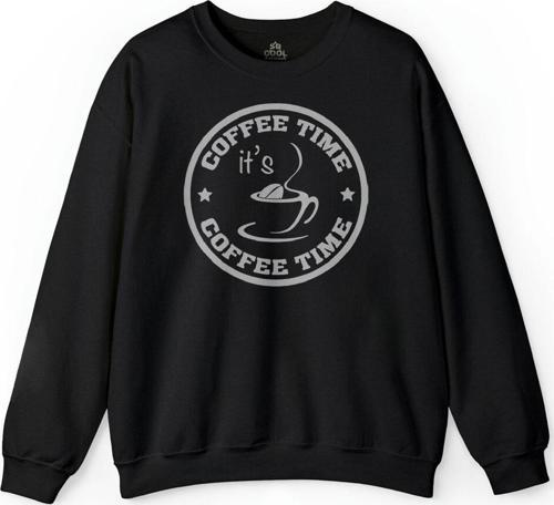 Coffee Time Kahve Zamanı Çay Espresso Mocha Mokka Baskılı Sweatshirt