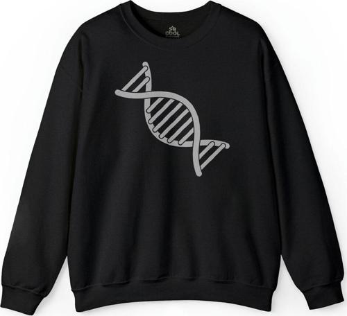 Dna Genetik Kod Hayat Ağacı Evrim Biyoloji Baskılı Sweatshirt