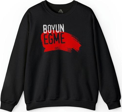 Boyun Eğme Diren Gezi Eylem Direniş Protesto Baskılı Sweatshirt