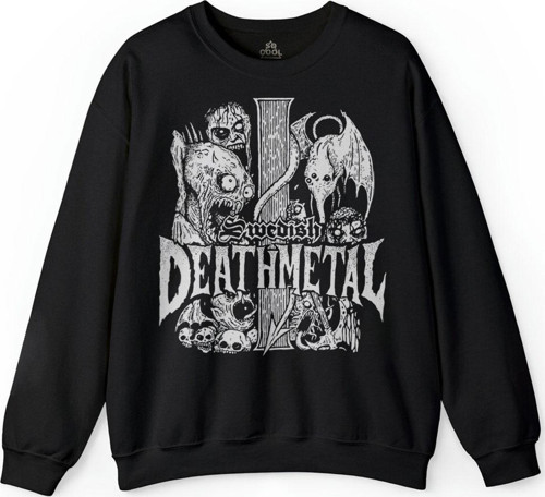 Death Metal Strike Music Band Baskılı Sweatshirt