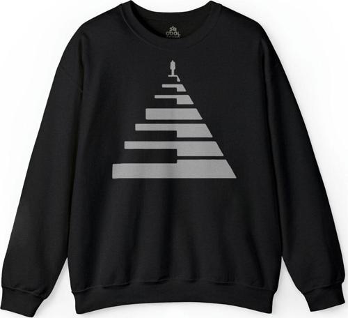 Kravat Piyano Tuşları Piano Tıe Baskılı Sweatshirt