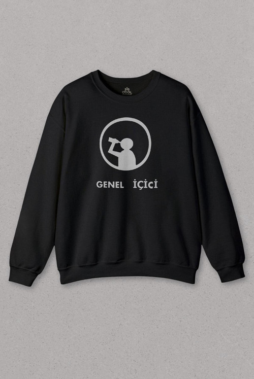 Unisex Sweatshirt Genel İçici İçki Vodka Alkol Bira Rakı Baskılı Sweat