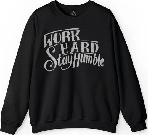 Work Hard Stay Humble Çok ÇAliş Mütevazi Ol Baskılı Sweatshirt PSW01S-1108