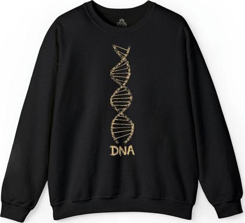 Dna Bisiklet Zinciri Genetik Hayat Ağacı Evrim Baskılı Sweatshirt