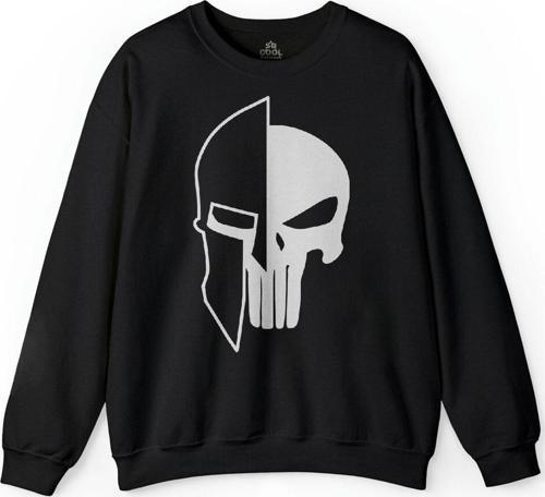 The Punisher 300 Spartan Mask Cezalandırıcı Baskılı Sweatshirt