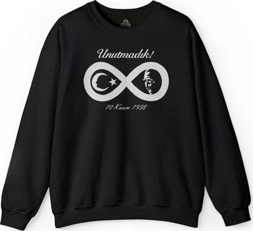 Gazi Mustafa Kemal Atatürk 1881 10 Kasım 1938 Baskılı Sweatshirt