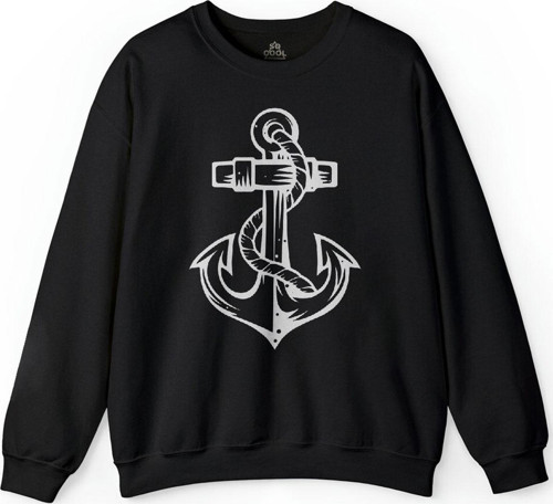 Yelken Demir Çapa Anchor Baskılı Sweatshirt PSW01S-1200