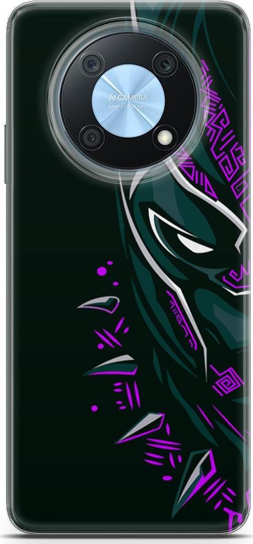Huawei Nova Y90 Uyumlu Kılıf Yapayzeka 2 Kara Panter Mor Kapak