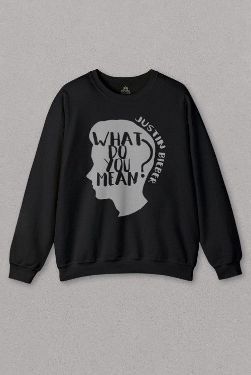 Unisex Sweatshirt Justin Bieber 94 1994 What Do You Man Mean Baskılı Sweat