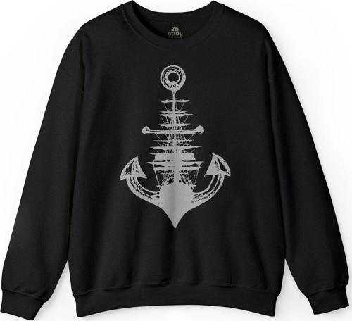 Yelken Demir Çapa Anchor Baskılı Sweatshirt
