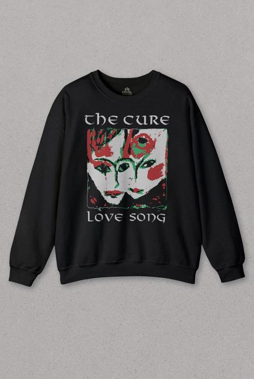 Unisex Sweatshirt The Cure Lovesong Love Song Rock Music Band Baskılı Sweat