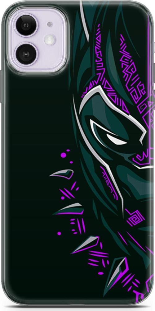 iPhone 11 Uyumlu Kılıf Yapayzeka 2 Kara Panter Mor Kapak