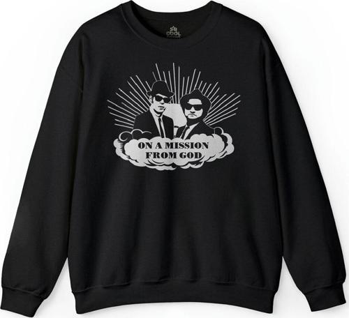 Cazcı Kardeşler The Blues Brother Baskılı Sweatshirt
