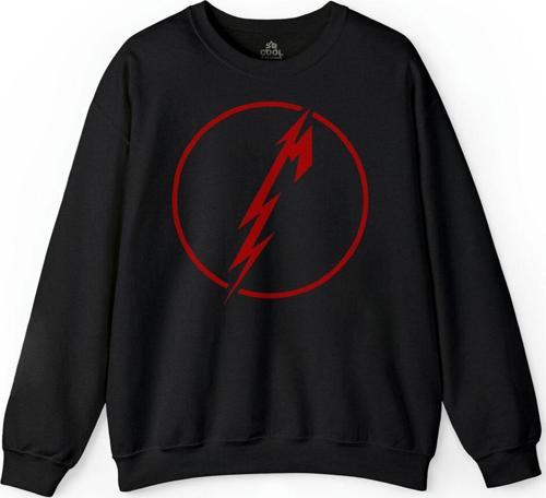 Recreated The Metallica Music Trough The Never Baskılı Sweatshirt