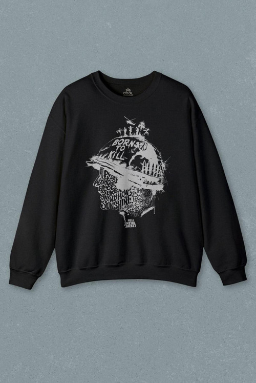 Stanley Kubrick Full Metal jacket Filmi 1995 Baskılı Sweatshirt