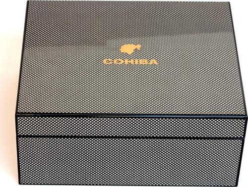 Karbon Nokta Desenli Humidor Puro Kutusu