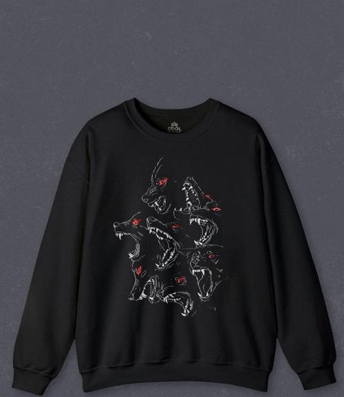 Unisex Sweatshirt Dog Resist Köpek Baskılı Sweat