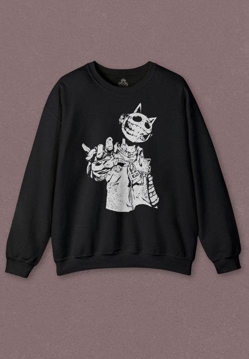 Unisex Sweatshirt Jester J Smile Venom Gothic Maske Mask Sokak Baskılı Sweat