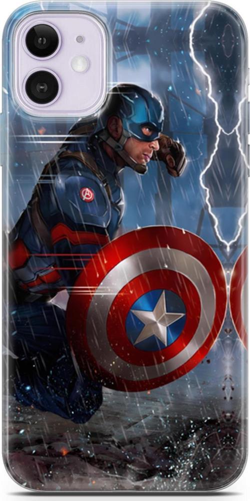 iPhone 11 Uyumlu Kılıf Yapayzeka 8 Kaptan Amerika Baskılı Kılıf