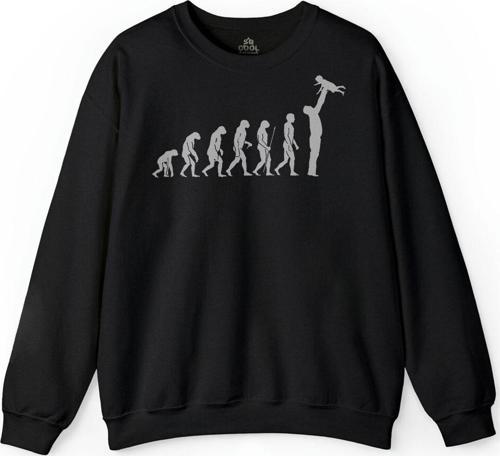 Evolution Evrim Bebek Çocuk Baba Babalar Günü Baskılı Sweatshirt