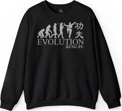 Evolution Human Evrim Kung Fu Kungfu Karate Baskılı Sweatshirt