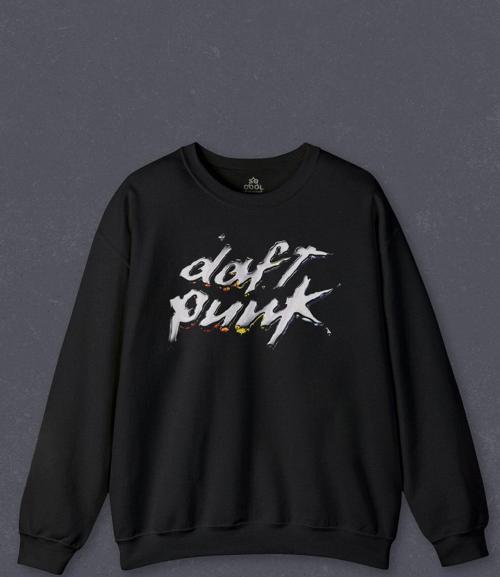 Unisex Sweatshirt Daft Punk Müzik Get Lucky Music Baskılı Sweat PSW01S-4156