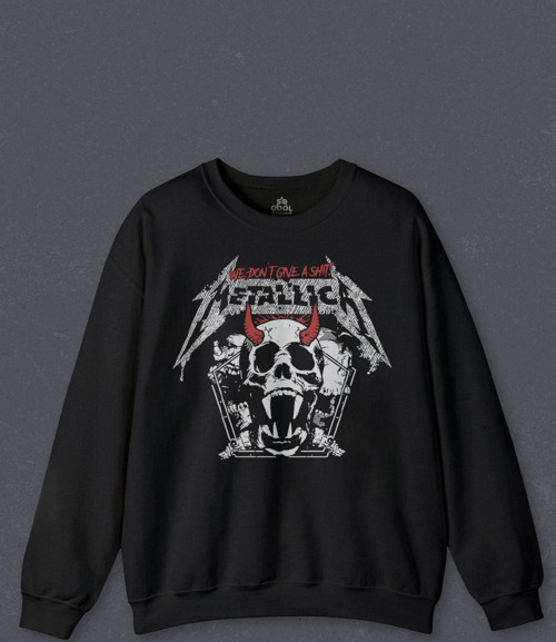 Unisex Sweatshirt Metallica Baskılı Sweat