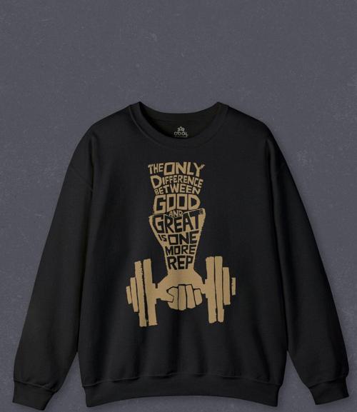 Unisex Sweatshirt Fitness Top Gym Tshirt Vücut Geliştirme Body Spor Baskılı Sweat