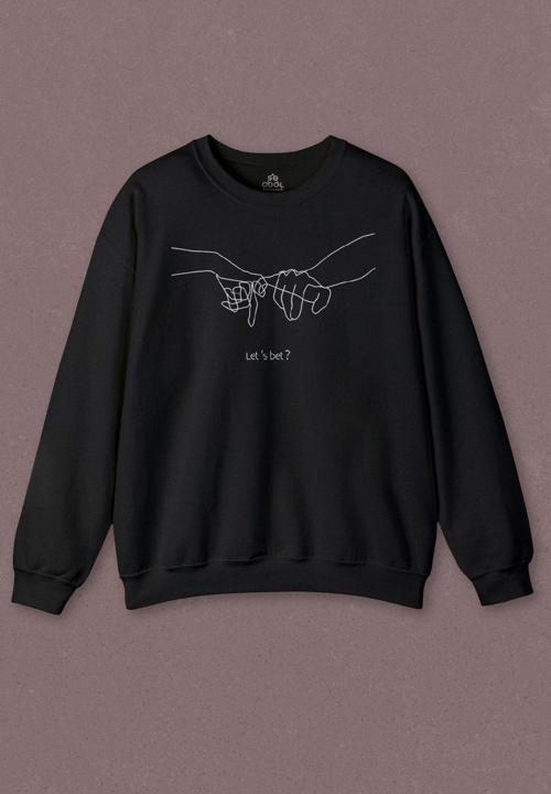 Unisex Sweatshirt İddia Sevgili Minimal Baskılı Sweat