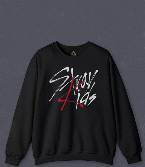 Unisex Sweatshirt Stray Kids Kore K-Pop Baskılı Sweat
