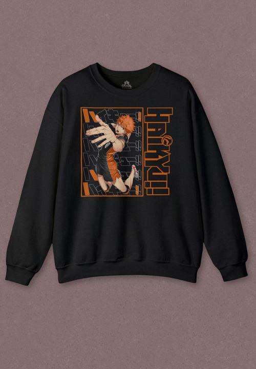 Unisex Sweatshirt Haikyuu Fly Anime Baskılı Sweat