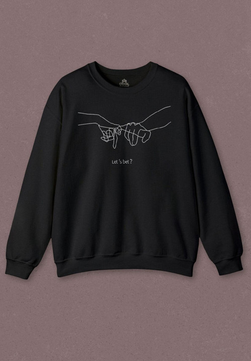 Unisex Sweatshirt İddia Sevgili Minimal Baskılı Sweat