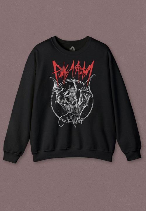 Unisex Sweatshirt Punk 4 Autism Punk İs Not Dead Music Rock Müzik Baskılı Sweat