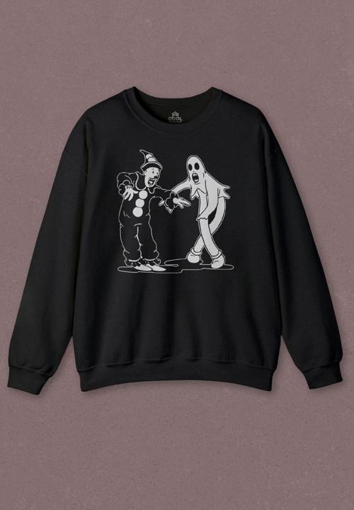 Unisex Sweatshirt Ghostmane Music Dans Müzik Palyaço Hayalet Baskılı Sweat