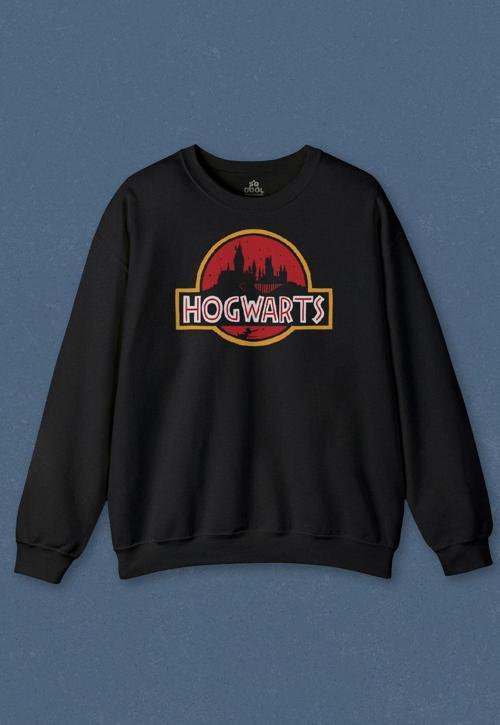 Unisex Sweatshirt Hogwarts Park Film Baskılı Sweat