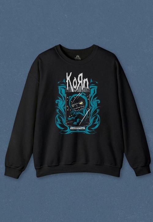 Unisex Sweatshirt Korn Souvonir Of Sadness Metal Rock Baskılı Sweat