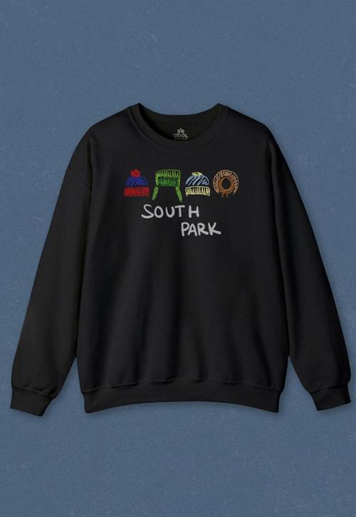 Unisex Sweatshirt South Park Kenny Cartman Kyle Stan Dizi Film Baskılı Sweat PSW01S-4142