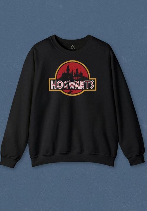 Unisex Sweatshirt Hogwarts Park Film Baskılı Sweat