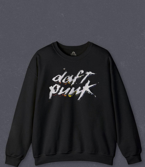 Unisex Sweatshirt Daft Punk Müzik Get Lucky Music Baskılı Sweat PSW01S-4156
