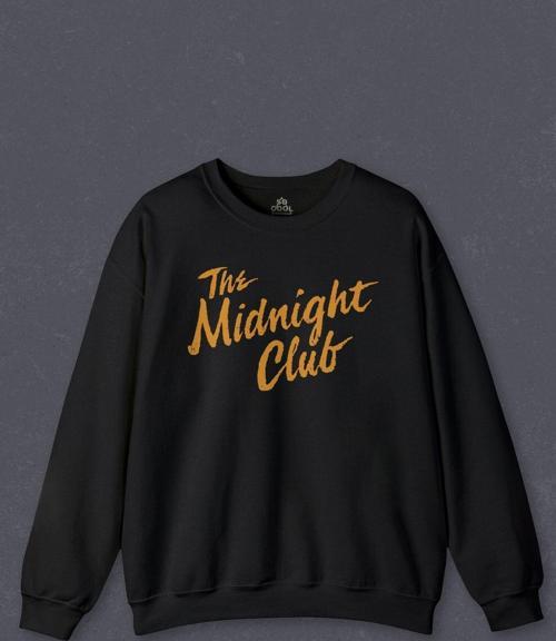 Unisex Sweatshirt The Midnight Club Logo Dizi Baskılı Sweat